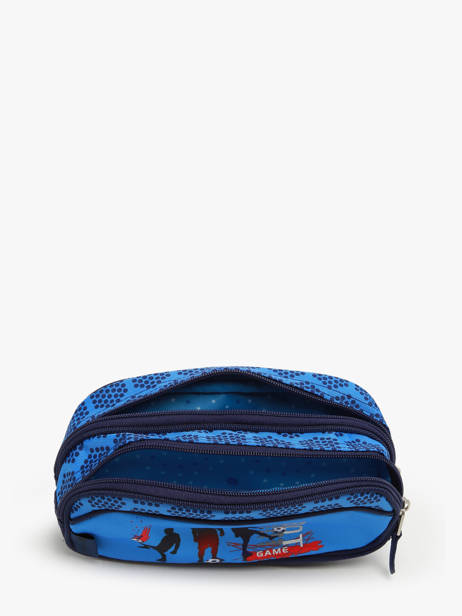Boekentas Op Wieltjes 2 Compartimenten Snowball Blauw foot 46111 ander zicht 1