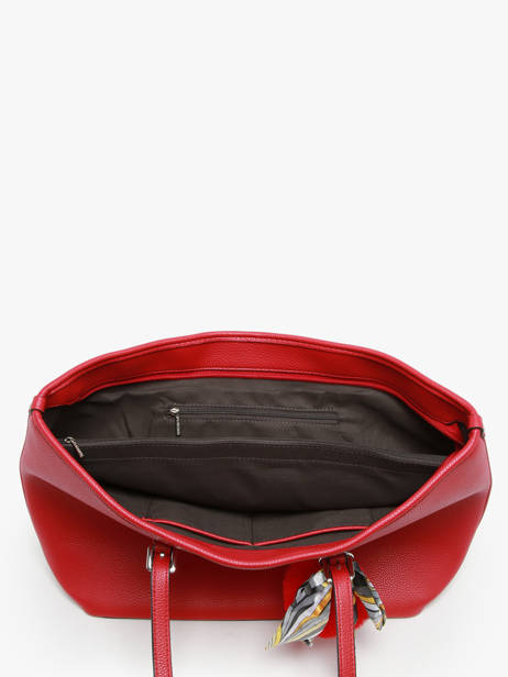 Schoudertas A4 Formaat Grained Miniprix Rood grained 1 ander zicht 2