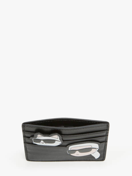 Kaarthouder Leder Karl lagerfeld Zwart k ikonic 2.0 245W3216 ander zicht 1