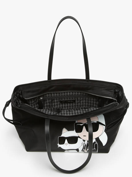 Schoudertas K Ikonic 2.0 Nylon Karl lagerfeld Zwart k ikonic 2.0 245W3059 ander zicht 3