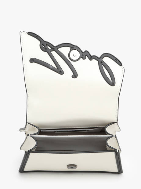 Cross Body Tas K Signature Leder Karl lagerfeld Wit k signature 245W3072 ander zicht 3