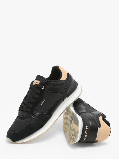 Damessneakers New York Leder Hoff Zwart women 25503-29 ander zicht 3