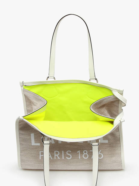 Schoudertas Cabas D'Ã©tÃ© Met Rits Lancel Beige cabas d'ete A13310 ander zicht 3