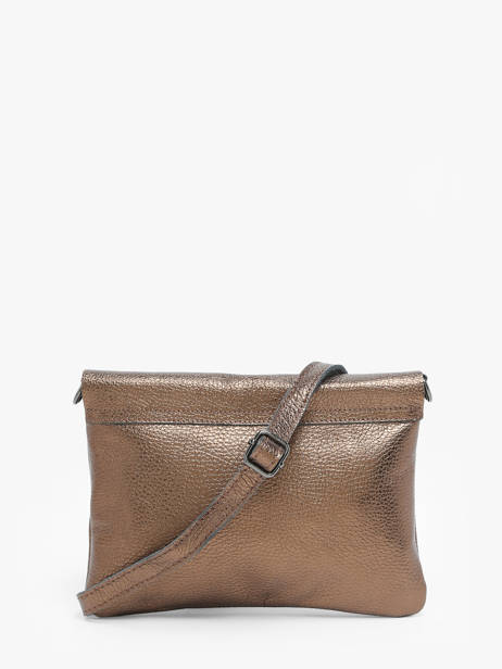 Cross Body Tas Caviar Leder Milano Bruin caviar CA22112 ander zicht 4