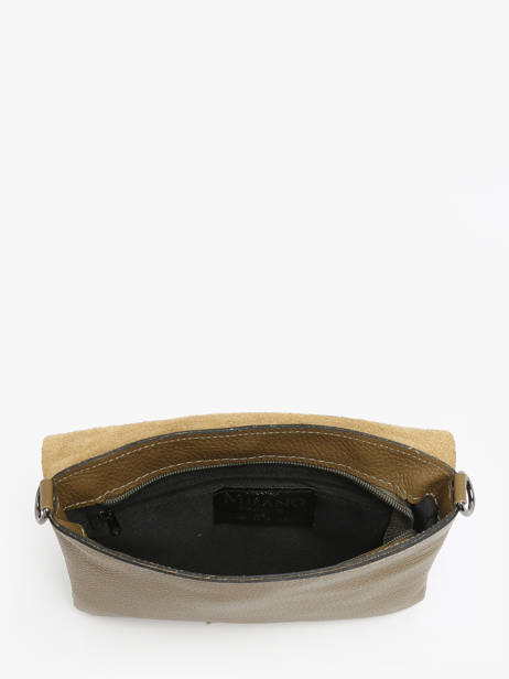 Cross Body Tas Caviar Leder Milano Groen caviar CA22112 ander zicht 3