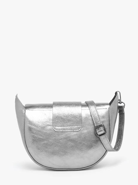 Cross Body Tas Nine Leder Milano Zilver nine NI24065 ander zicht 4