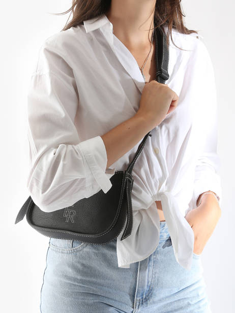 Cross Body Tas Foudre Leder Etrier Zwart foudre EFOD089S ander zicht 1