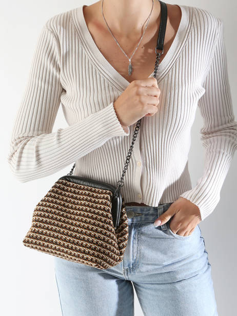 Cross Body Tas Davrina Milano Bruin davrina DA24061 ander zicht 1