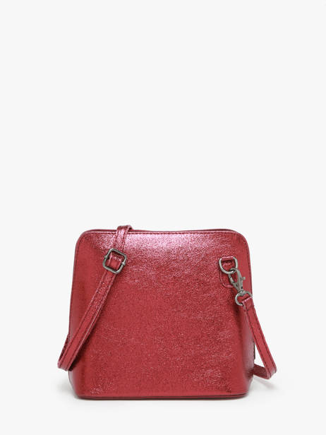 Cross Body Tas Nine Leder Milano Rood nine NI23117N