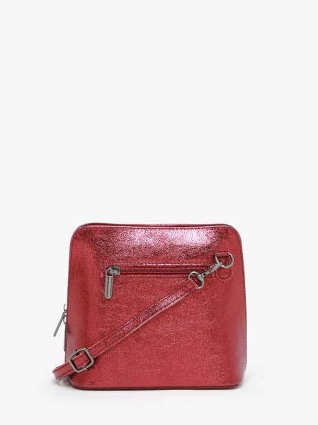 Cross Body Tas Nine Leder Milano Rood nine NI23117N ander zicht 4