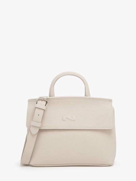Cross Body Tas Calie Leder Nathan baume Beige nathan 19