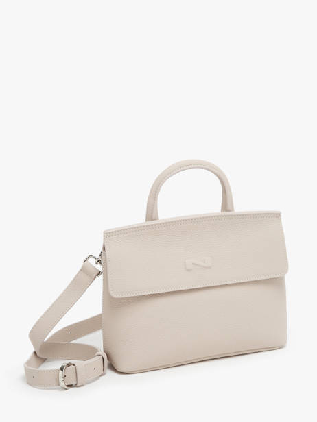 Cross Body Tas Calie Leder Nathan baume Beige nathan 19 ander zicht 2