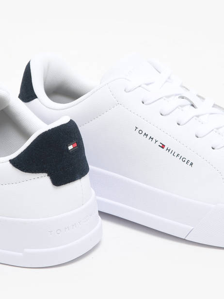 Sneakers Uit Leder Tommy hilfiger Wit men 52970LE ander zicht 2
