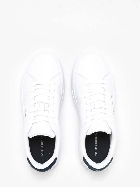 Sneakers Uit Leder Tommy hilfiger Wit men 52970LE ander zicht 3