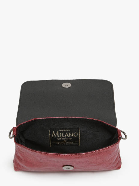 Cross Body Tas Nine Leder Milano Rood nine NI24063 ander zicht 3