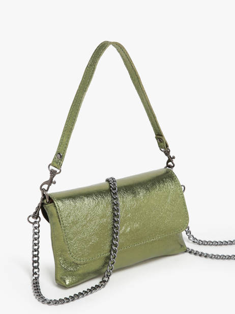 Cross Body Tas Nine Leder Milano Groen nine NI24063 ander zicht 2