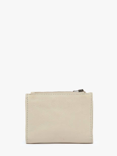 Portemonnee Cow Leder Basilic pepper Beige cow BCOW94 ander zicht 3