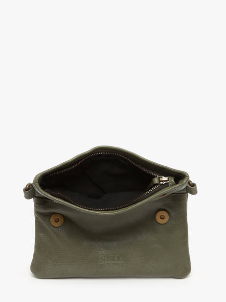 Cross Body Tas Cow Leder Basilic pepper Groen cow BCOW75 ander zicht 3