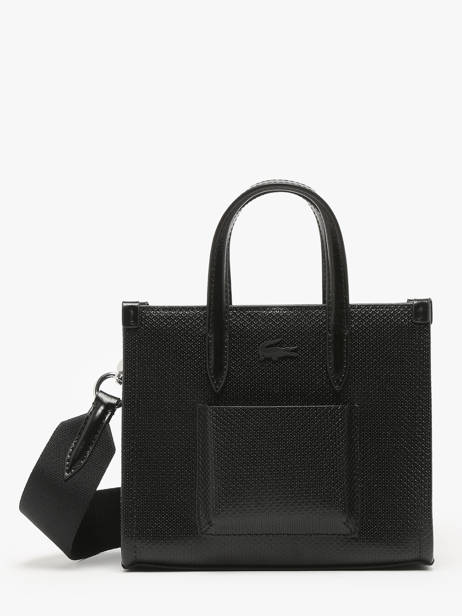 Cross Body Tas Chantaco Leder Lacoste Zwart chantaco NF4535KL