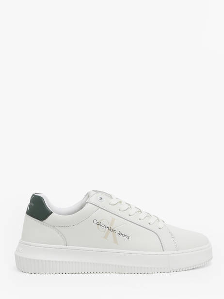 Sneakers Uit Leder Calvin klein jeans Wit men 6810YG