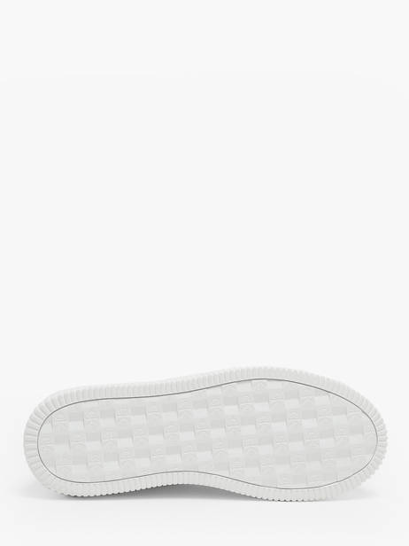 Sneakers Uit Leder Calvin klein jeans Wit men 6810YG ander zicht 4