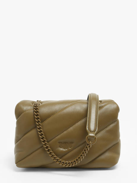 Cross Body Tas Love Bag Puff Leder Pinko Groen love bag puff A1JO ander zicht 4