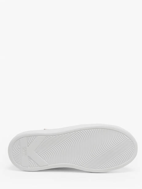 Sneakers Kapri Signature Uit Leder Karl lagerfeld Wit women KL62510A ander zicht 5