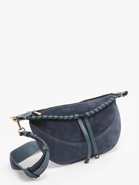Heuptasje Lou Leder En Suède Vanessa bruno Blauw lou 39V40903 ander zicht 2