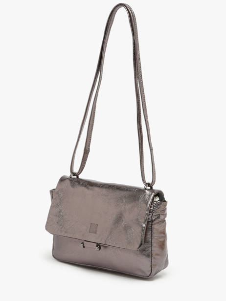 Cross Body Tas Leather Leder Biba Zilver leather ELI1L ander zicht 2