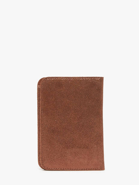 Paspoorthouder Vintage Leder Mila louise Bruin vintage 3364X ander zicht 2