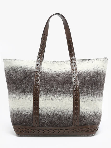 Schoudertas L Cabas Wol Vanessa bruno Grijs cabas 43140315 ander zicht 4