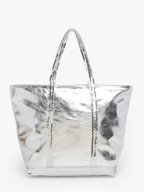 Handtas Cabas Cuir Leder Vanessa bruno Zilver cabas cuir 30V40409