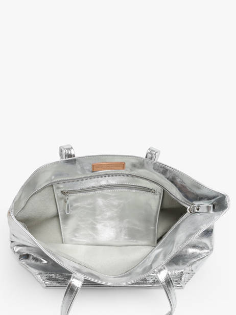 Handtas Cabas Cuir Leder Vanessa bruno Zilver cabas cuir 30V40409 ander zicht 3