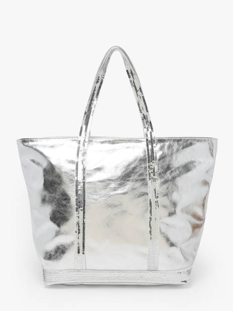Handtas Cabas Cuir Leder Vanessa bruno Zilver cabas cuir 30V40409 ander zicht 4