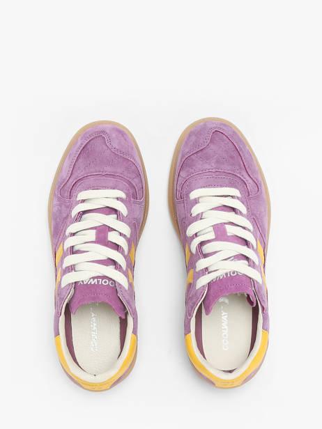 Sneakers Goal Uit Leder Coolway Violet women 7693119 ander zicht 4