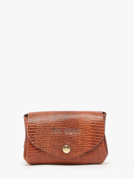 Portemonnee Leder Paul marius Bruin la suite 1960 GUSTA960