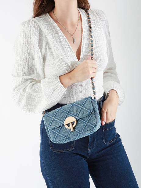Cross Body Tas M Moon Denim Vanessa bruno Blauw moon 14V40533 ander zicht 1