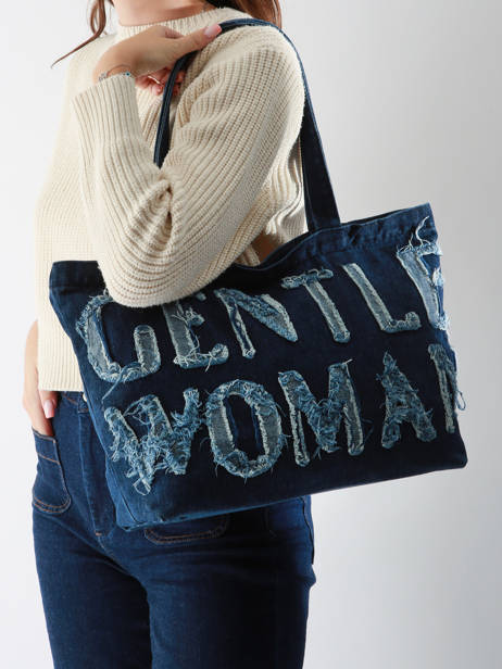 Schoudertas Denim Katoen Miniprix Blauw denim 26 ander zicht 1