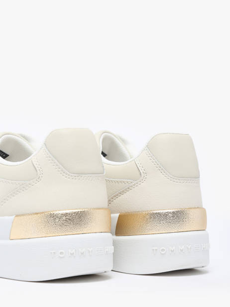 Sneakers Uit Leder Tommy hilfiger Beige women 8126ACG ander zicht 3