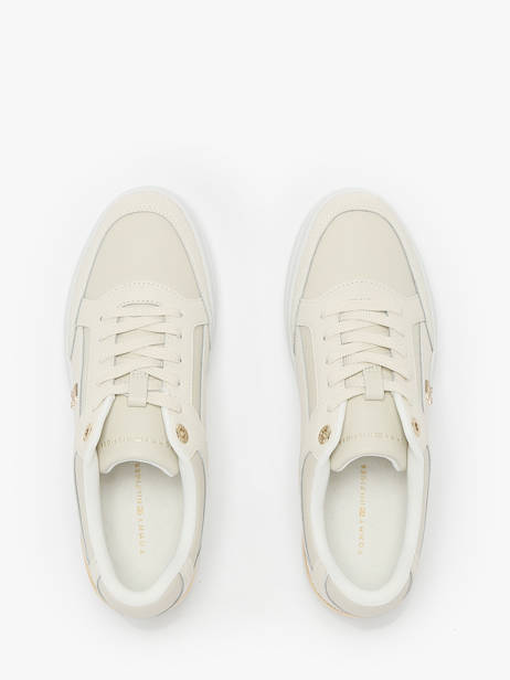 Sneakers Uit Leder Tommy hilfiger Beige women 8126ACG ander zicht 4