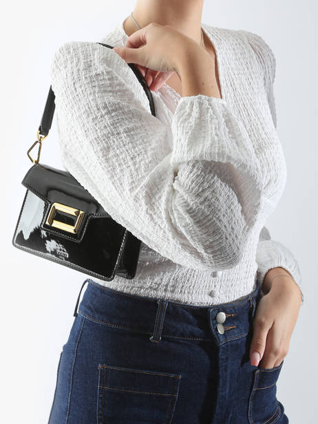 Cross Body Tas Angele Leder Lancel Zwart angele A13155 ander zicht 1