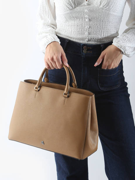 Handtas Hanna 37 Leder Lauren ralph lauren Bruin hanna 31898556 ander zicht 1