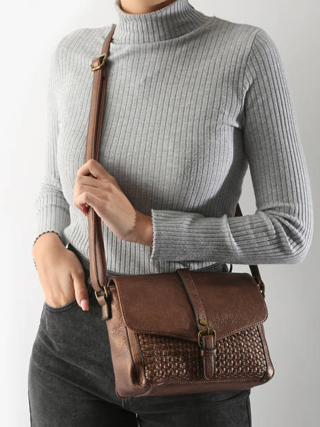 Cross Body Tas Rome Miniprix Bruin rome 19355 ander zicht 1
