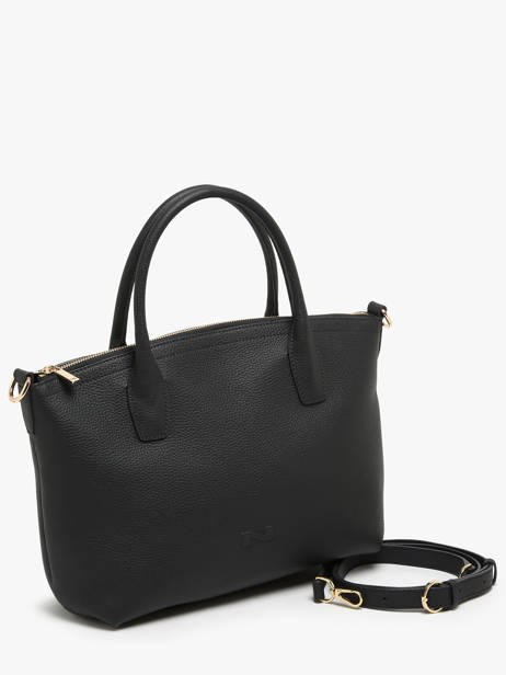 Handtas Tina Leder Nathan baume Zwart victoria 87 ander zicht 2