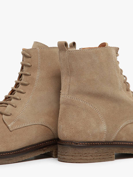 Enkellaarsjes Zag Uit Leder Aliwell Beige women ZAG ander zicht 3