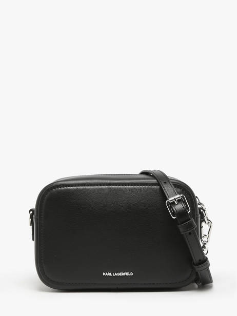 Cross Body Tas K Ikonic 2.0 Leder Karl lagerfeld Zwart k ikonic 2.0 246W3028 ander zicht 4