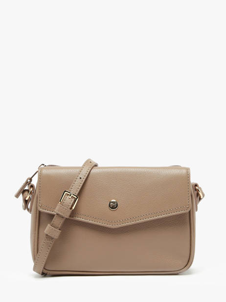 Cross Body Tas Luna Leder Hexagona Bruin luna 6820083