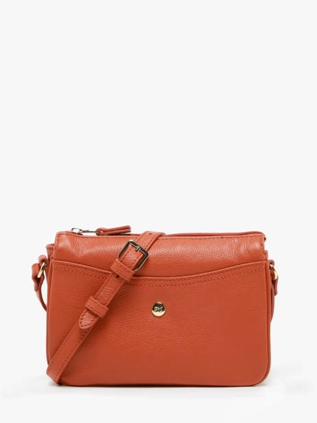 Cross Body Tas Luna Leder Hexagona Oranje luna 6820086