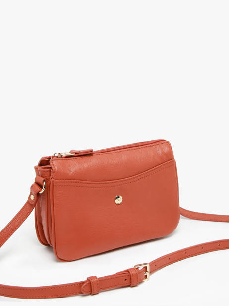 Cross Body Tas Luna Leder Hexagona Oranje luna 6820086 ander zicht 2