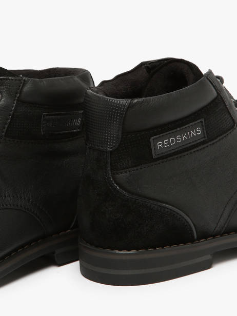 Enkellaarzen Elec Uit Leder Redskins Zwart men A06841 ander zicht 2